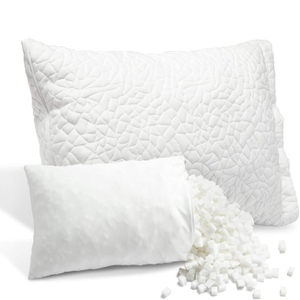 Premium Hypoallergenic Adjustable Loft Pillows Shredded Memory Foam Pillow