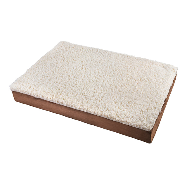 Durable Waterproof Suede Egg Crate Memory Foam Orthopedic Pet Bed 